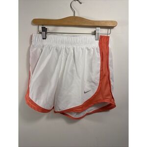 Nike Tempo Dri-FIT Women's Athletic Shorts S White Orange HM6096-101